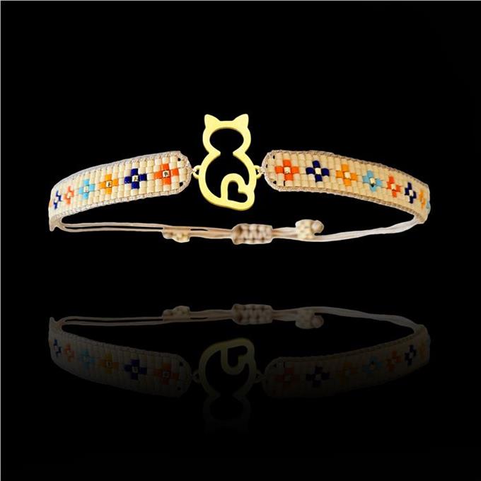 TabiTela altın Bileklik Model 3 Kedi   G3B340 0.5 gr - 3