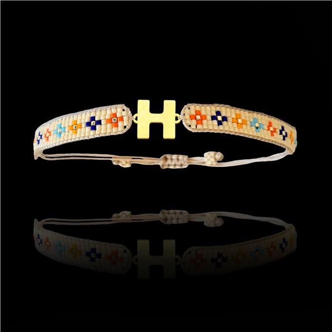 TabiTela altın Bileklik Model 3 Harf H   G3B638 0.5 gr - 4