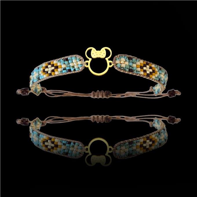 TabiTela altın Bileklik Model 2 Mickey Mouse   G2B74 0.5 gr - 1