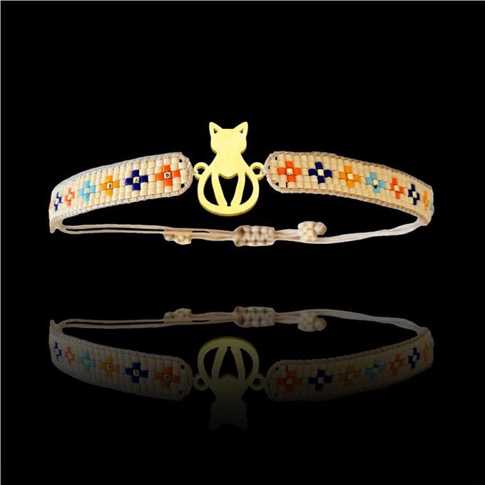 TabiTela altın Bileklik Model 3 Kedi   G3B266 0.5 gr - 1